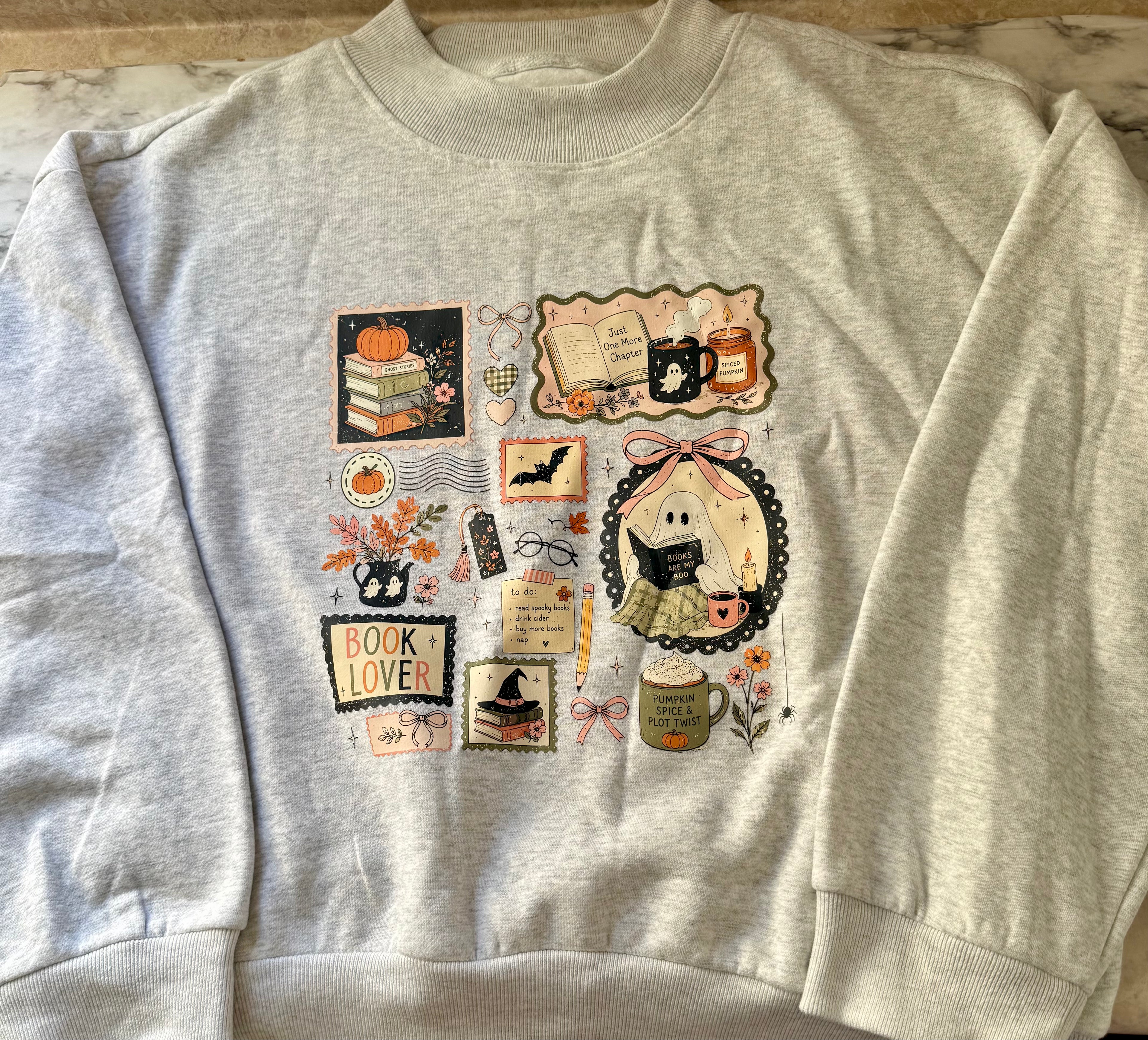 Fall Bookish Mockneck Sweatshirt