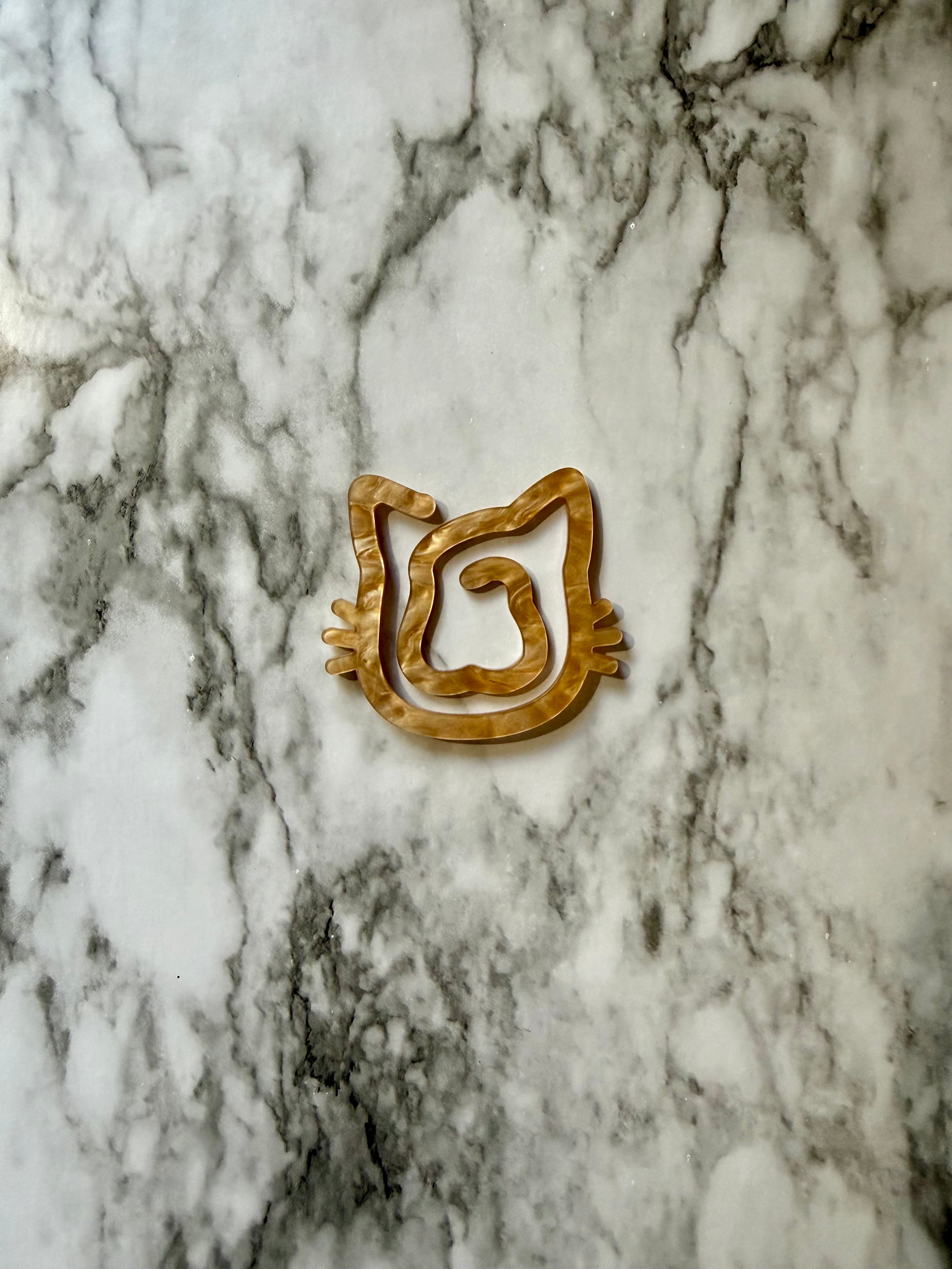 Cat Acrylic Paperclip Bookmark