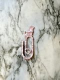 Long Dog Acrylic Paperclip Bookmark